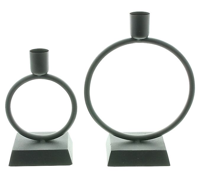 Frank Flechtwaren Standkerzenhalter, Stabkerzenhalter Ring 2er günstig online kaufen