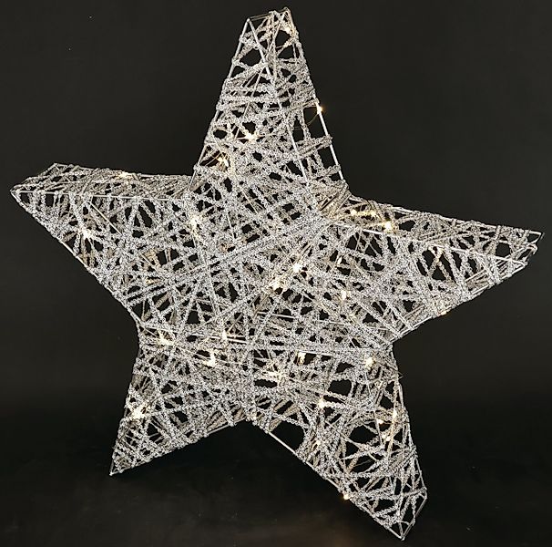 I.GE.A. Dekostern LED Stern mit Timer 45 cm, 1 St., Deko Warmweiß Leuchtste günstig online kaufen