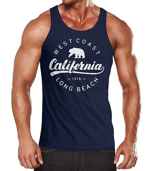 Neverless Tanktop Herren Tank-Top California Republic Muskelshirt Muscle Sh günstig online kaufen