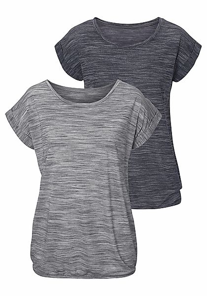 Beachtime Kurzarmshirt mit Struktureffekt (2er-Pack) aus günstig online kaufen