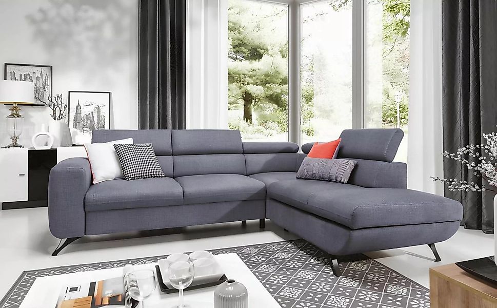 Xlmoebel Ecksofa Zeitgemäßes Schlafsofa mit Bettfunktion - Eckcouch Polster günstig online kaufen