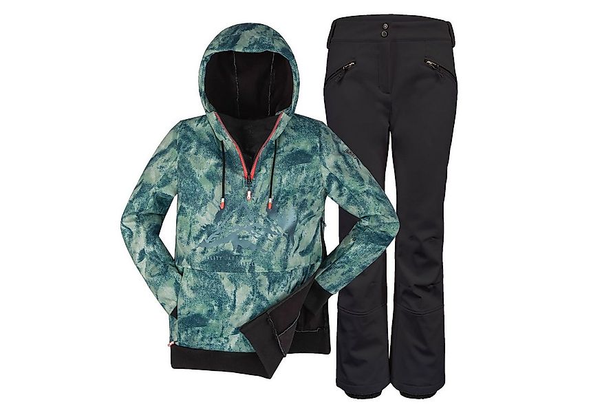 Killtec Skianzug Damen Softshell Hoodie halfzip Stretch Hosen Ski Alpin Kom günstig online kaufen