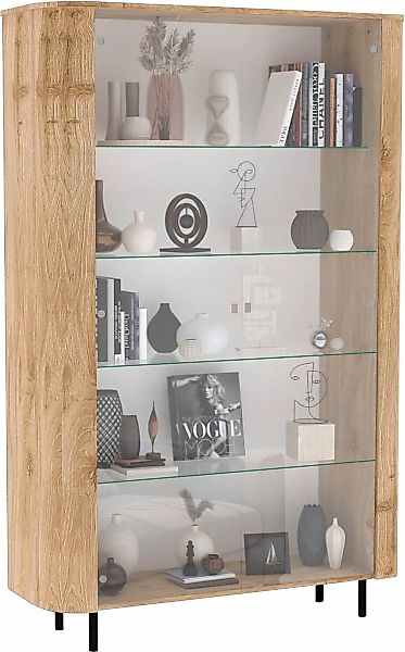 Home affaire Vitrine "Murano, Standvitrine H 200 cm, B 131 cm, 2 Türen, Vit günstig online kaufen
