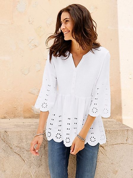 Witt Klassische Bluse Spitzen-Bluse 3/4-Arm günstig online kaufen