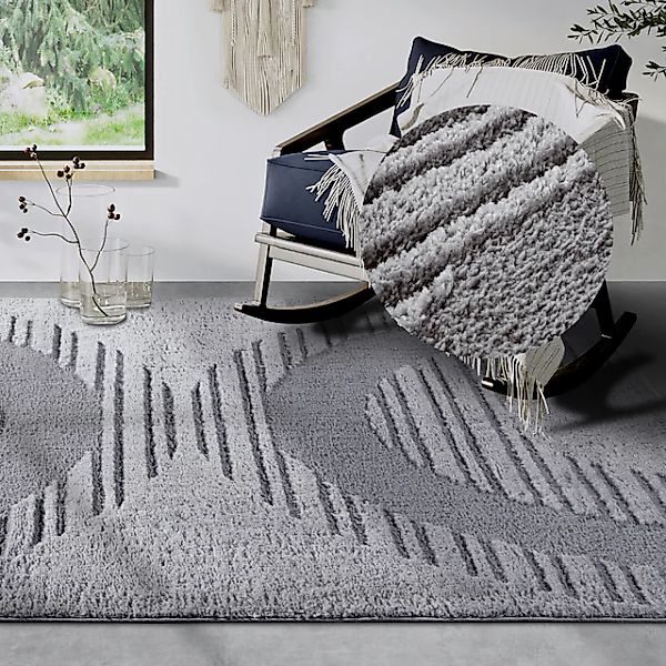ELLE DECORATION Designteppich »Bartoux«, rechteckig, 18 mm Höhe, Hochflor, günstig online kaufen