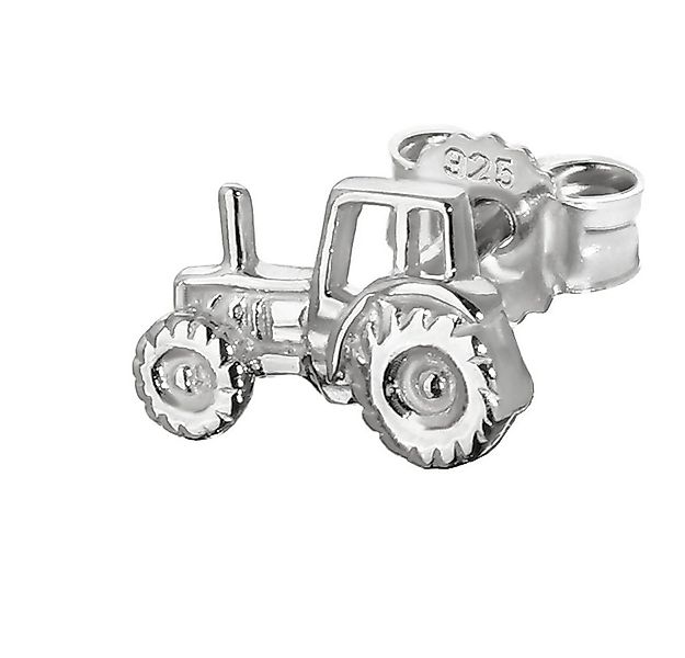 NKlaus Single-Ohrstecker Einzel Traktor Zugmaschine 925er Silber Ohrstecker günstig online kaufen