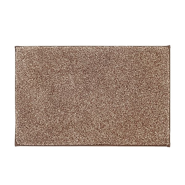 Floordirekt Badematte Nasa Waschbar Verstärkte Kanten Braun 86 x 150 cm günstig online kaufen