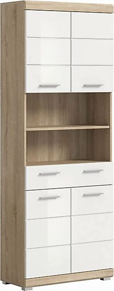 INOSIGN Hochschrank Siena, Breite 74cm, 4 Türen, 1 Schubkasten, 2 offene Fä günstig online kaufen