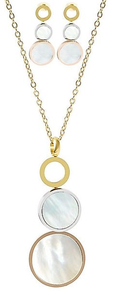 AKZENT Schmuckset Paulina Edelstahl gold (inkl. Schmuckbox), Damen Schmucks günstig online kaufen