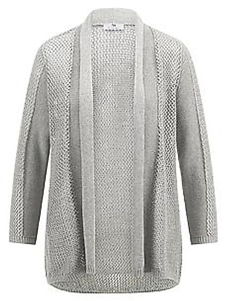 Strickjacke 3/4-Arm Peter Hahn grau günstig online kaufen