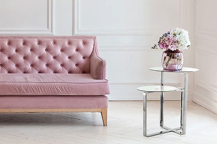 Kayoom Beistelltisch »Catrice 125, Ausgefallenes Gestell aus stabilem Edels günstig online kaufen