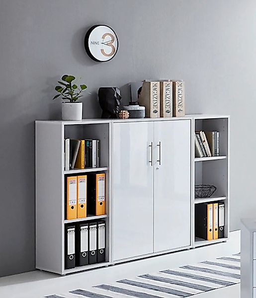 BMG Möbel Büromöbel-Set "TABOR 2 niedrig", (Set, 2 tlg.) günstig online kaufen