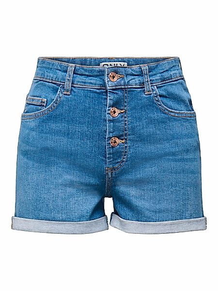 ONLY Shorts "ONLHUSH HW BUTTON FOLD UP SHORTS DNM PIM" günstig online kaufen