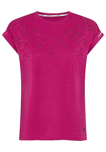 KangaROOS T-Shirt figurumspielende Passform, hüftlange Schnittform günstig online kaufen