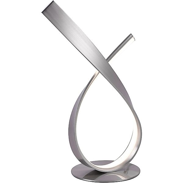 LED Tischleuchte Linda aus Metall in Silber günstig online kaufen