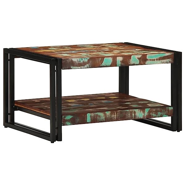vidaXL Couchtisch Mehrfarbig 70x50x38 cm Altholz Massivholz 4102720 günstig online kaufen