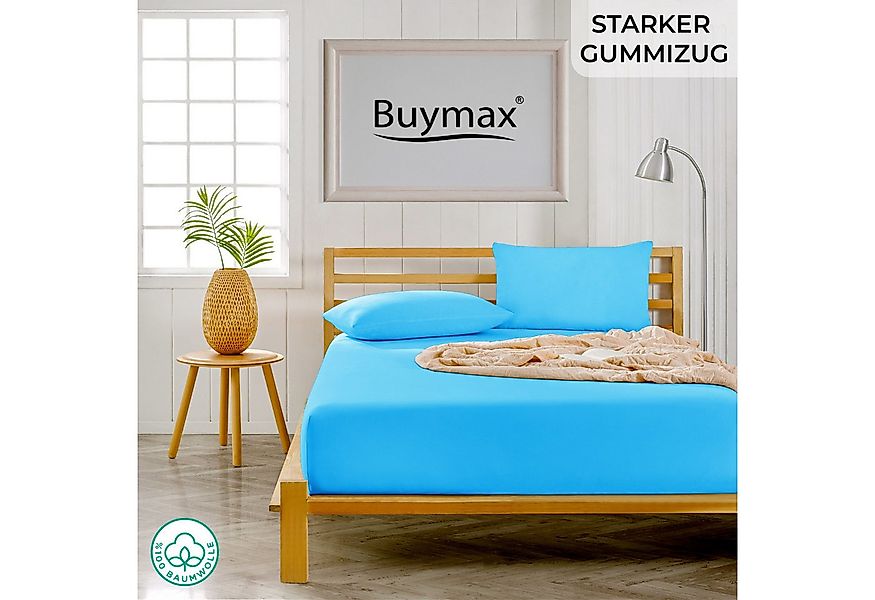 Buymax Spannbettlaken Topper, Spannbetttuch für Topper bis 12 cm Höhe, 100% günstig online kaufen