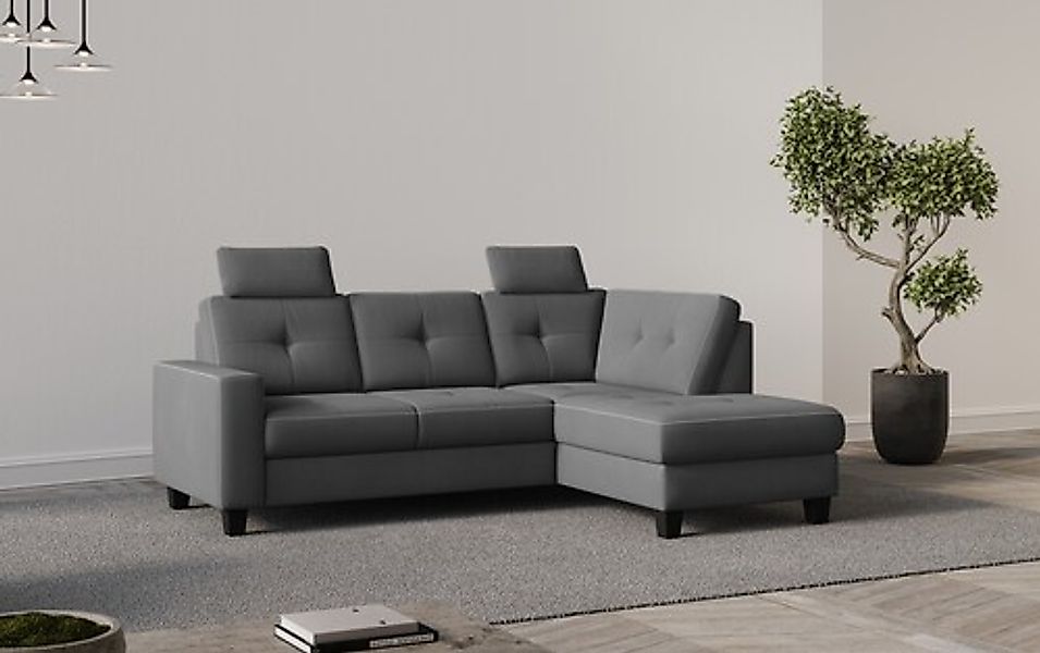 Places of Style Ecksofa »Varese«, Kreuznaht in beige günstig online kaufen