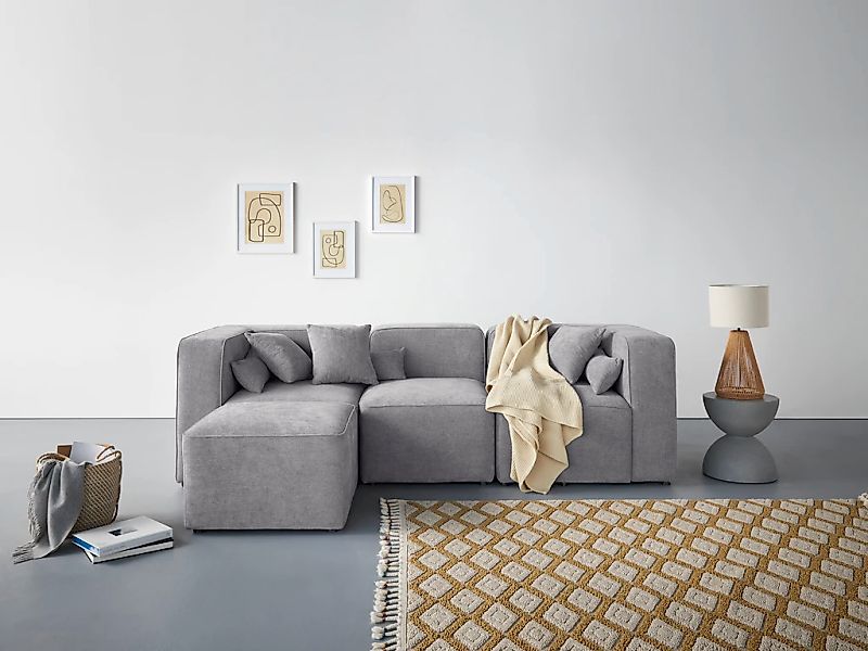 Home affaire 3-Sitzer "Sundstrup L-Form" Modulserie, individuelle Zusammens günstig online kaufen