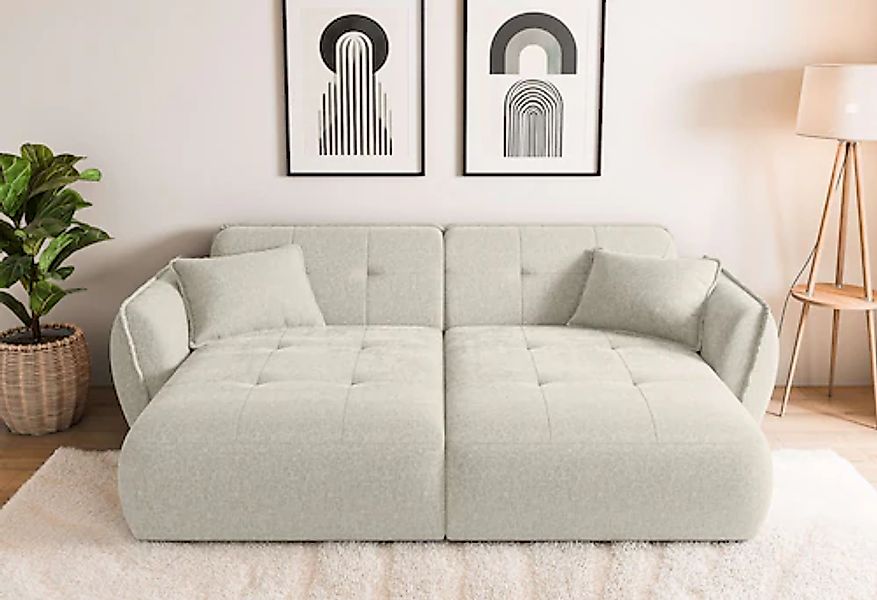 Home affaire Big-Sofa »MIRELDA Design-Sofa mit Steppungen, extra tief, Brei günstig online kaufen