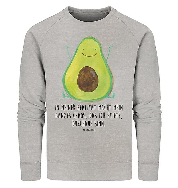 Mr. & Mrs. Panda Longpullover Avocado Glücklich Größe XXL - Heather Grey - günstig online kaufen