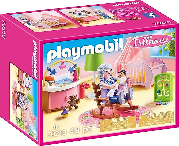 Playmobil® Babyzimmer (70210), Dollhouse Konstruktions-Spielset, (43 günstig online kaufen