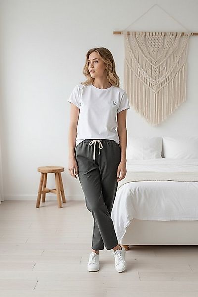 Zuckerwatte Kurzarmshirt mit Rundhalsausschnitt aus 100% Baumwolle günstig online kaufen