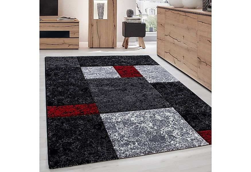 Carpettex Frisé-Teppich Kariert Design, Läufer, Höhe: 13 mm, Wohnzimmer Tep günstig online kaufen