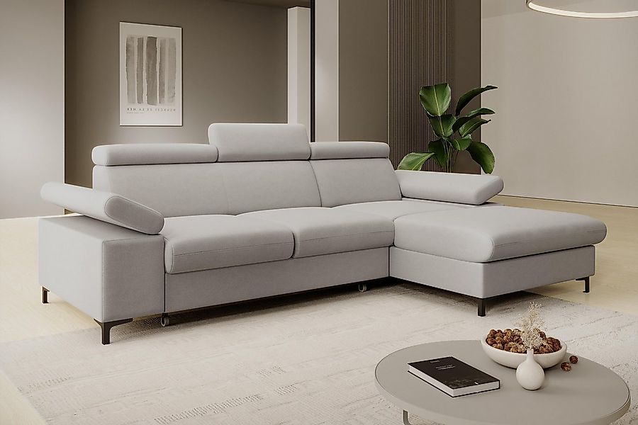 NEXT COLLECTION Ecksofa Ecke mit verstellbaren Kopfteilen MAVIC, Verstellba günstig online kaufen