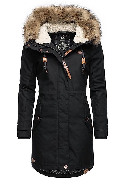 Ragwear Winterjacke Tawny stylischer Winterparka mit großer Kapuze und Kuns günstig online kaufen