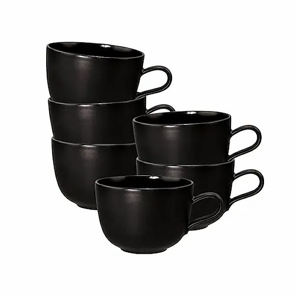 Seltmann Weiden Tasse »Milchkaffeetassen Liberty Velvet Black 400 ml 6er Se günstig online kaufen