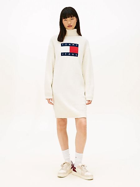 Tommy Jeans Strickkleid "TJW TURTLENECK FLAG DRESS EXT" günstig online kaufen