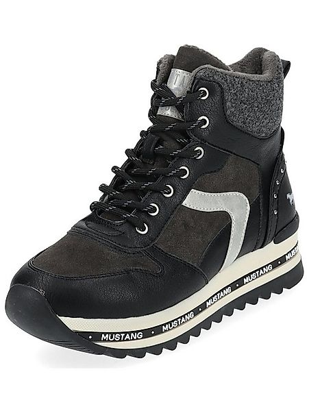 Mustang Shoes Mustang Shoes Stiefelette Lederimitat Schnürstiefelette günstig online kaufen
