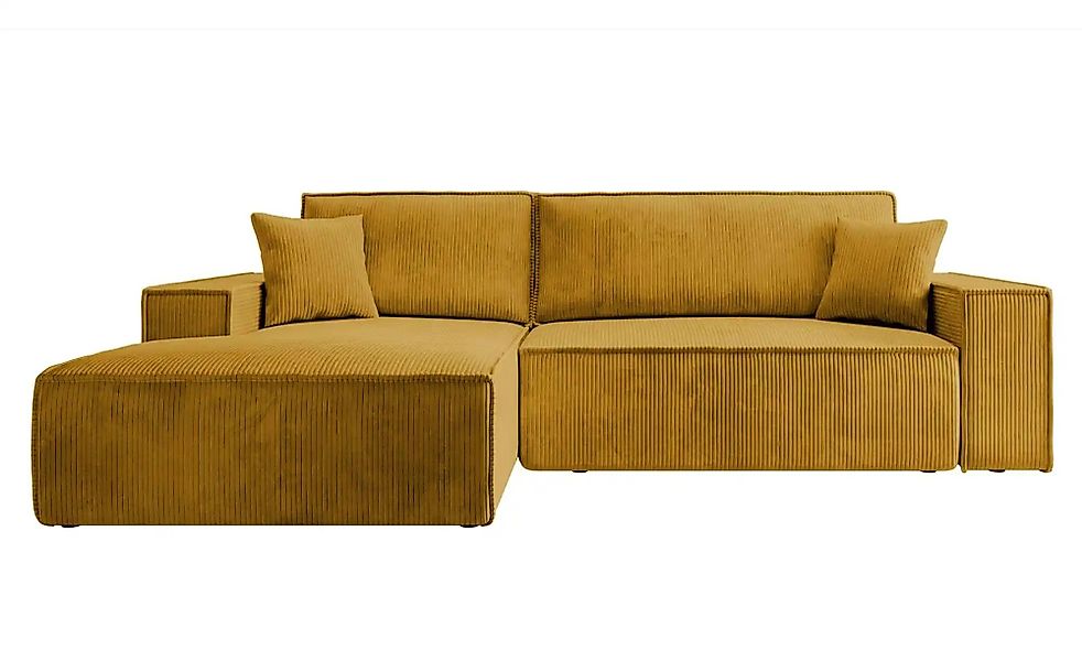Selsey Ecksofa mit Schlaffunktion Farese ¦ gelb ¦ Maße (cm): B: 267 H: 85 P günstig online kaufen
