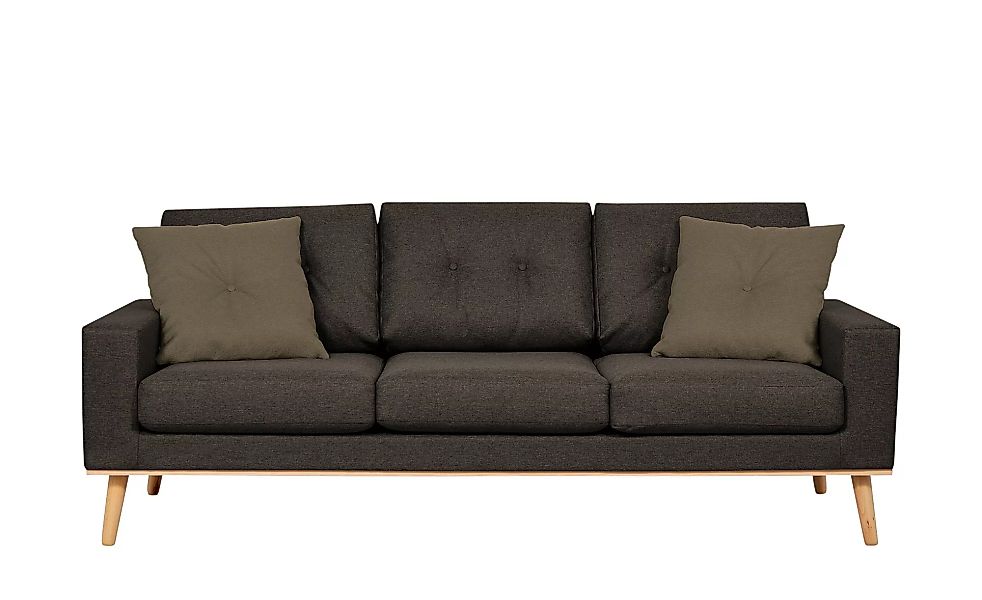 Sofa, 3-sitzig - braun - 211 cm - 88 cm - 86 cm - Polstermöbel > Sofas > 3- günstig online kaufen