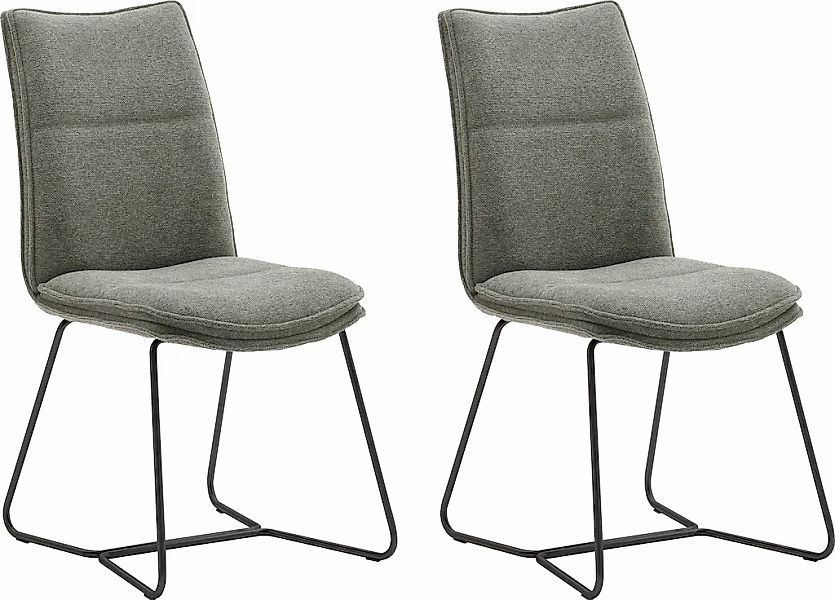 MCA furniture Stuhl "Hampton", (Set), 2 St., Chenilleoptik, 2er Set, mit Gr günstig online kaufen