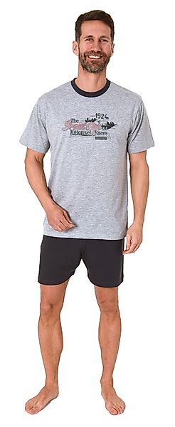 Normann Pyjama Casual Herren Shorty Pyjama mit kurzen Shorts und Rundhals günstig online kaufen