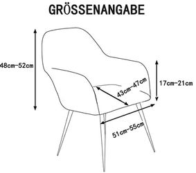 Coonoor Stuhlhusse Stretch Stuhlhussen-Bezüge Mit Armlehne, günstig online kaufen