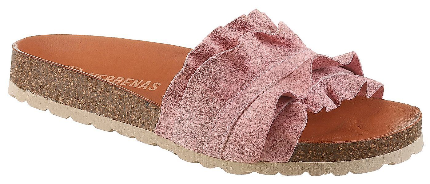 VERBENAS Rocio Roda Pantolette Sommerschuh, Flat mit geschwungenen Laschens günstig online kaufen