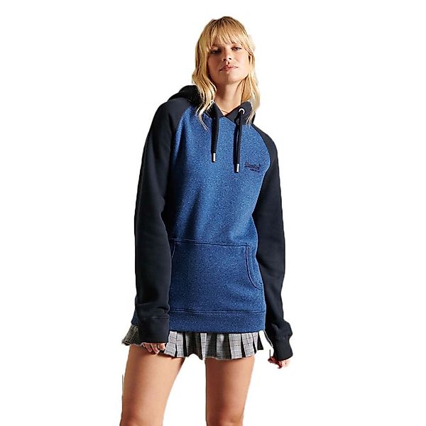 Superdry Loose Fit Vle Baseball Sweatshirt M Bright Blue Marl/Eclipse Navy günstig online kaufen