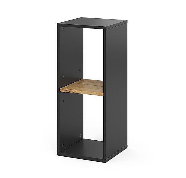 Vicco Bücherregal Tomy, Anthrazit/Goldkraft Eiche, 30 x 74 cm mit 2 offenen günstig online kaufen