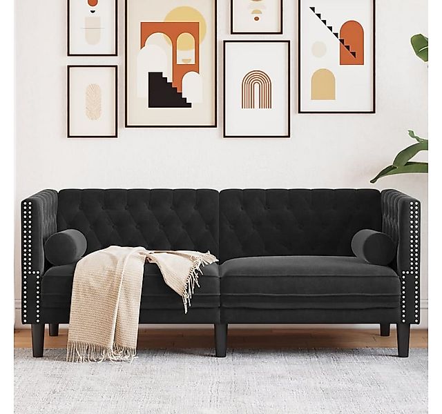 vidaXL Sofa Chesterfield-Sofa mit Nackenrollen 2-Sitzer günstig online kaufen