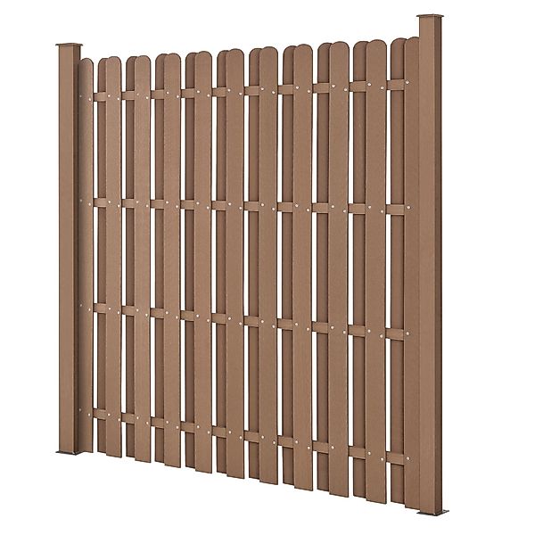 neu.holz Gartenzaun, (mit Pfosten), »Langreo« Lamellenzaun günstig online kaufen