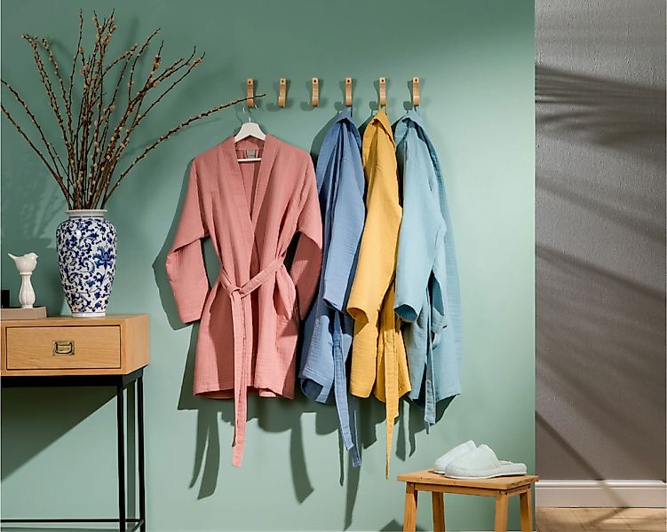 Egeria Morgenmantel "Harmony Kimono" 1 Stk. Mussselinstoff günstig online kaufen