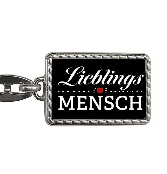 speecheese Schlüsselanhänger Lieblingsmensch Schlüsselanhänger mit Bordüre günstig online kaufen