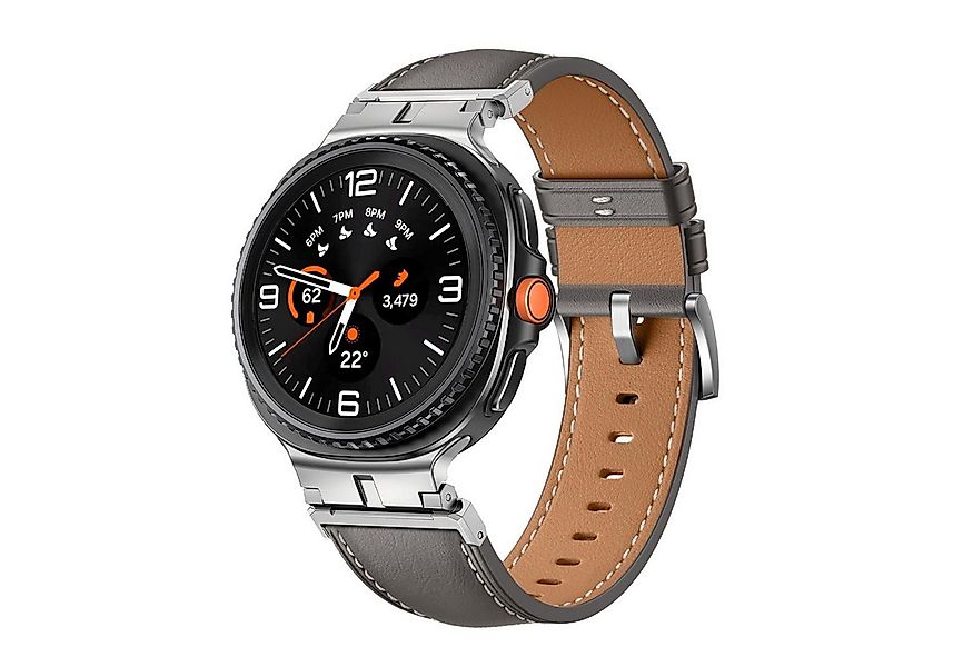 Wigento Smartwatch-Armband Für Samsung Galaxy Watch 8 / 8 Classic Leder Arm günstig online kaufen