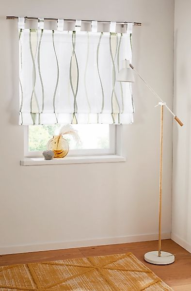 OTTO home Raffrollo "Dimona" mit Schlaufen Transparent, Voile, Polyester günstig online kaufen