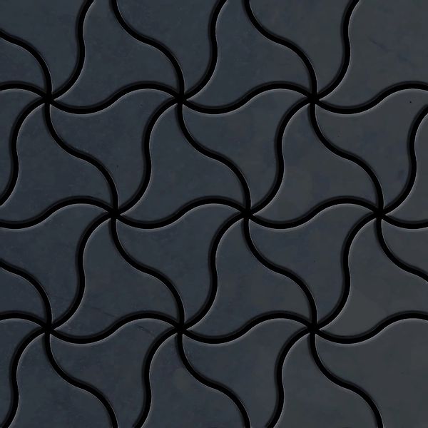 ALLOY Mosaik Fliese Massiv Metall Rohstahl Gewalzt Grau 1,6mm Stark Ninja-r günstig online kaufen