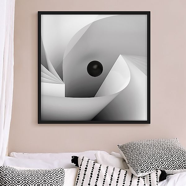 Bild mit Rahmen - Quadrat Big Eye günstig online kaufen