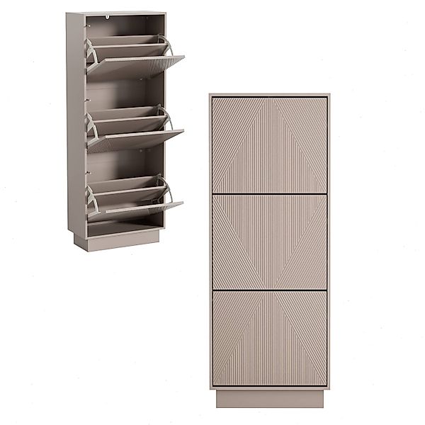 UEV Schuhschrank mit 3 Klappen Schuhregal günstig online kaufen